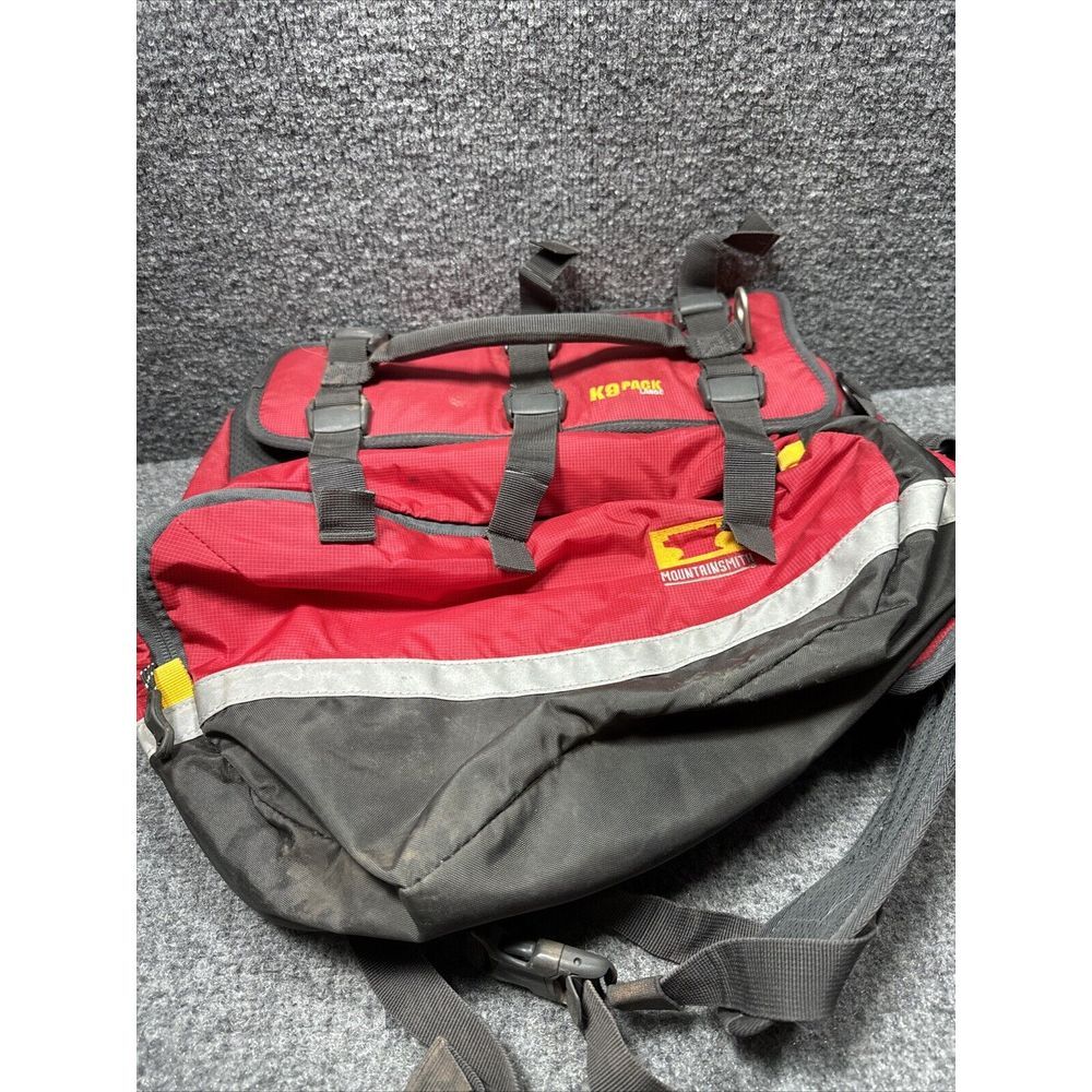 Mountainsmith K9 Pack Large Dog Backpack Bag Red Service Dogs Hiking Training - Picture 1 of 7